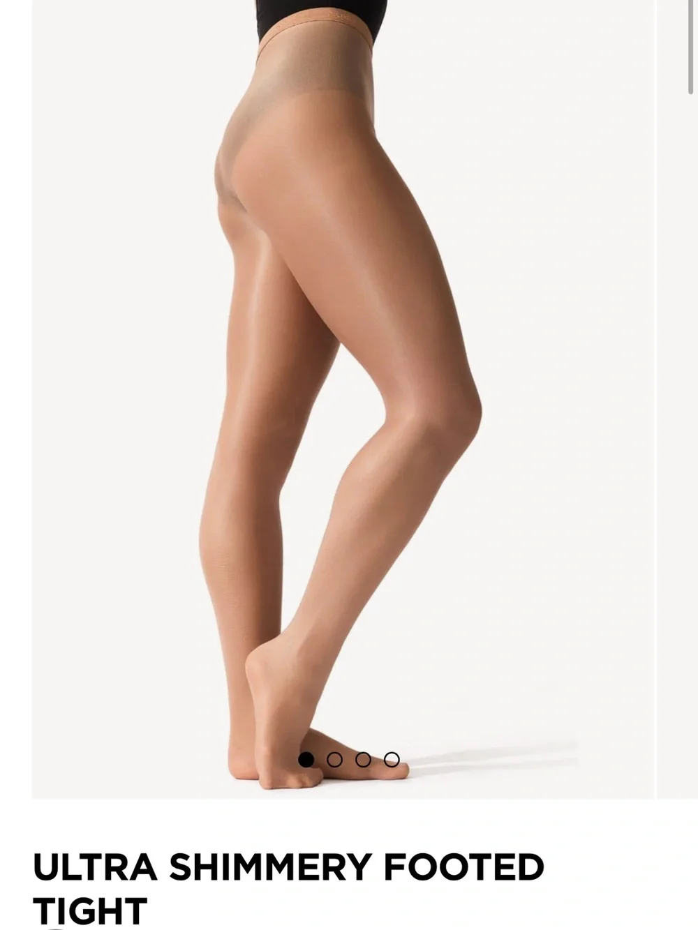 Ultra Shimmery Footed Tight Capezio Suntan XL